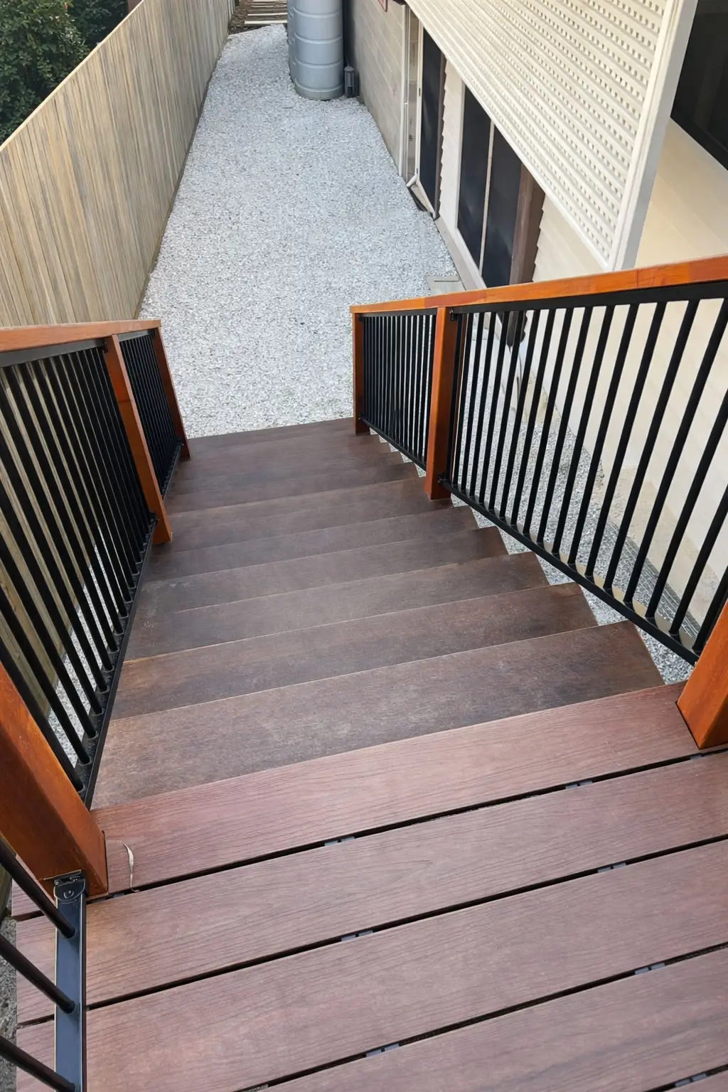 Timber and metal balustrails and handrails